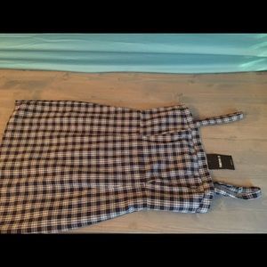 Squared print blue/white dress (forever21)